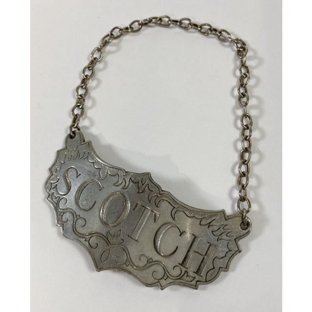 Steiff Pewter Liquor Decanter Tags, Set of 8 Chairish