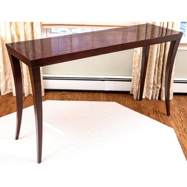 Hickory Chair Furniture Company Sleek Regency Style James River “Milo” Console Table For Sale - Image 12 of 12