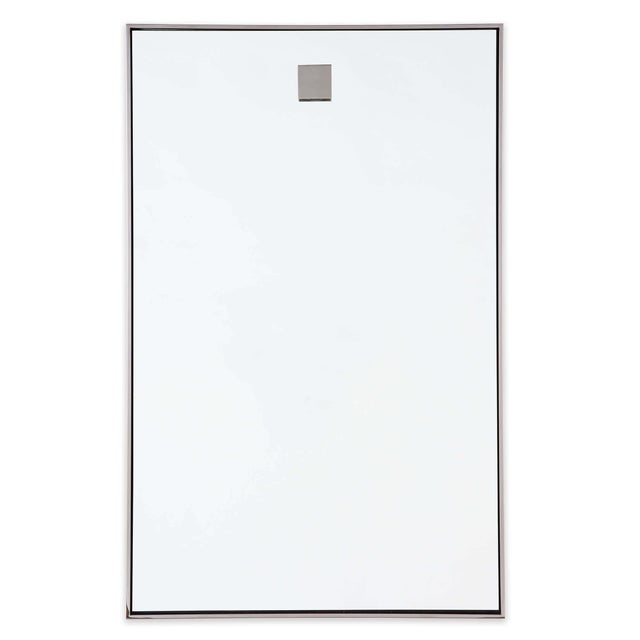 Regina Andrew Hanging Rectangle Mirror in Polished Nickel For Sale - Image 4 of 4