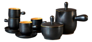 Mid-Century Ceramic Coffee Set, 1950s, Set of 10
