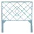 Darien Headboard Queen, Pool Blue For Sale