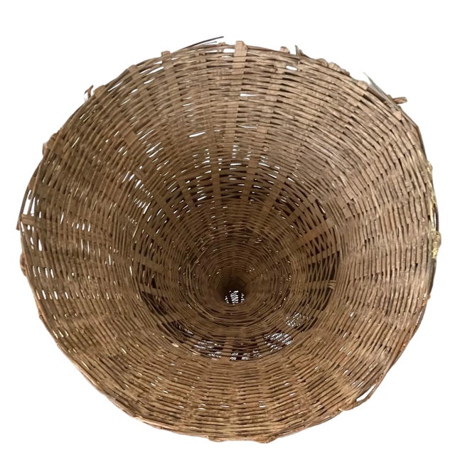 Vintage Handmade, Malaysian Fishing Basket For Sale In San Francisco - Image 6 of 7