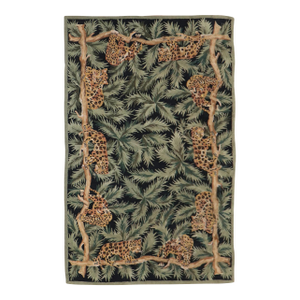 Wild Vietnamese Cheetah Hooked Rug