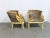 French Style Swan Carved Cream & Gilt Bergeres- a Pair For Sale - Image 4 of 8