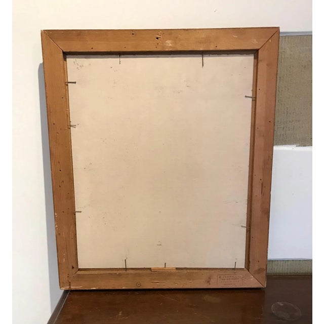 Emma Sordet, Table Doll in Folk Dress, Oil on Cardboard For Sale - Image 7 of 8