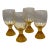 Lenox Vintage 1970s Tempo Buttercup Yellow Glasses, Set of Four For Sale