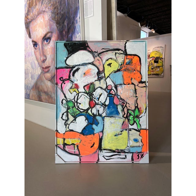 Scott Harper Mixed Media Painting titled "Warm" 37 x 49 2023 For Sale In West Palm - Image 6 of 8