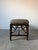 Vintage McGuire Style Bamboo & Leather Binding Upholstered Bench For Sale - Image 12 of 18