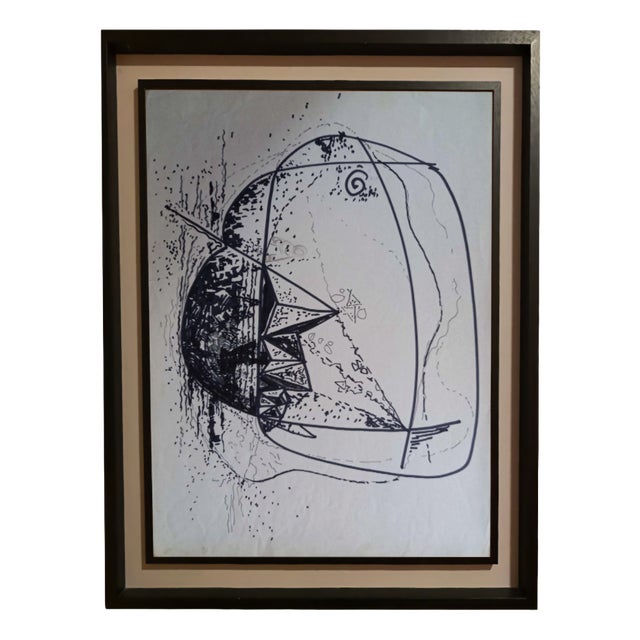 Ferdinando Meccani, Abstract Work on Paper, 1969, Paper For Sale