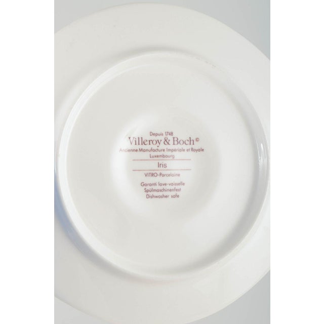 Porcelain Iris Cups with Saucers from Villeroy & Boch, 1980s, Set of 12 For Sale - Image 4 of 5