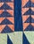 Antique American Flying Geese Patterned Satin Quilt with Skirts For Sale - Image 11 of 12