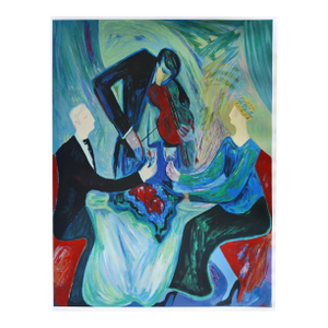 Limited Edition "Dinner for Two" Seriolithograph by Barbara Wood