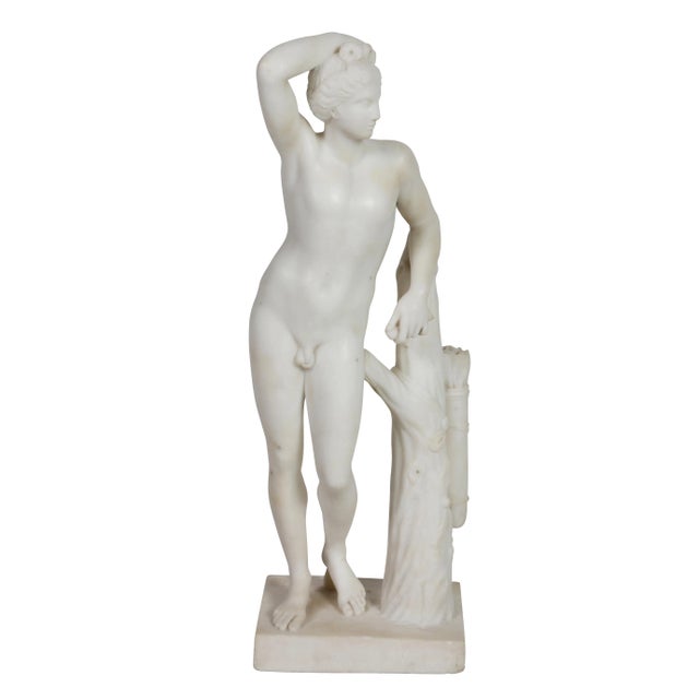 Early 20th Century Antique Neo-Classical Greek Male Marble Sculpture For Sale - Image 5 of 8