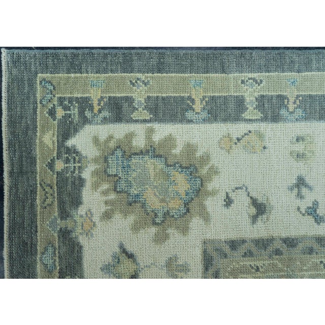 Turkish Turkish Oushak Rug 8'3" x 8'5" #19059 For Sale - Image 3 of 8
