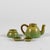 Ceramic Small Shaded Green Teapot and Sugar Bowl from Rometti Production, 1940s For Sale - Image 7 of 9
