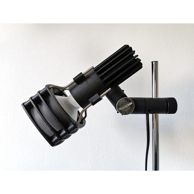 Mid-Century German Chrome and Black Floor Lamp from Hustadt Leuchten, 1960s For Sale - Image 10 of 13