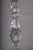 1950s French Faceted Glass and Brass Column Table Lamp, 1950s For Sale - Image 5 of 10