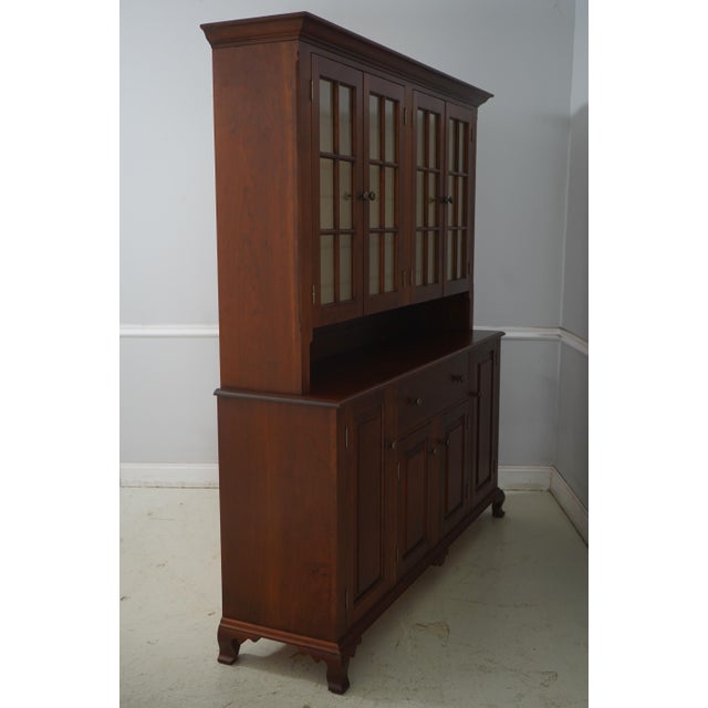 Age: Approx: 35 Years Old Details: Solid Cherry Adjustable Shelves Bracket Feet Hand Dovetailed Drawer Construction High...