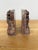 Brown Hand Carved Soapstone Asian Bookends - A Pair For Sale - Image 8 of 11