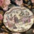 Chinese Vintage Andrea by Sadek Crackle Glaze Hand Painted Bowl - Ancient Chinese Girls in Center, Multicolor Fruit in Black, Gold Accent & Trim For Sale - Image 3 of 7