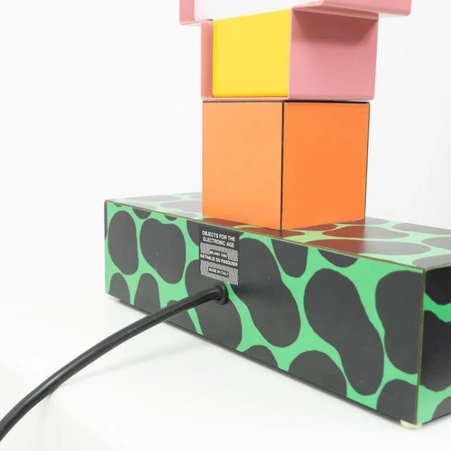 Vintage Table Lamp by Nathalie Du Pasquier, 1980s For Sale - Image 4 of 10