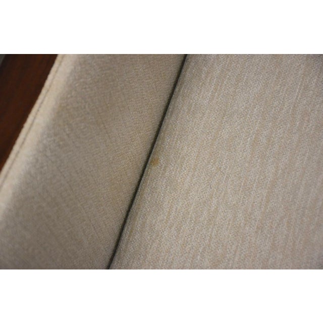 1960s Milo Baughman Style Walnut Beige Case Sofa For Sale - Image 10 of 10