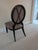 1990s Barbara Barry Oval X-Back Chair by Baker Furniture For Sale In Raleigh - Image 6 of 12