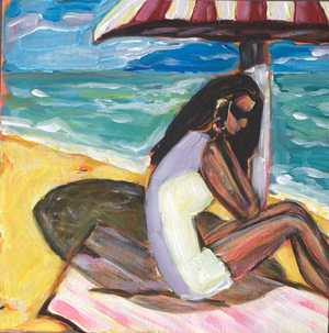 Natalia Vypritskaia, Noon, Acrylic on Canvas on Cardboard