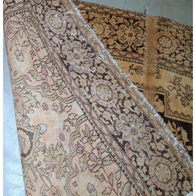 Beige 1880s Handmade Antique Persian Sarouk Farahan 3.4' X 5.3' For Sale - Image 8 of 10