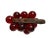 Mid-Century Modern Vintage Mid-Century Lucite Red Grapes Bunch Grape Cluster For Sale - Image 3 of 7