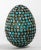 Antique Tibetan Egg Shaped Box With Turquoise Blue Stone Inlay For Sale - Image 11 of 12
