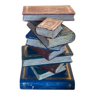 Old Stacked Books Table For Sale