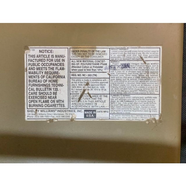 A Pair of Late 20th Century Faux Bamboo Gold Banquet Dining Chairs by Shelby Williams For Sale - Image 11 of 17