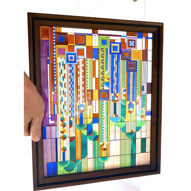 Saguaro Forms Cactus Flowers Bright Stained Glass by Frank Lloyd Wright ...