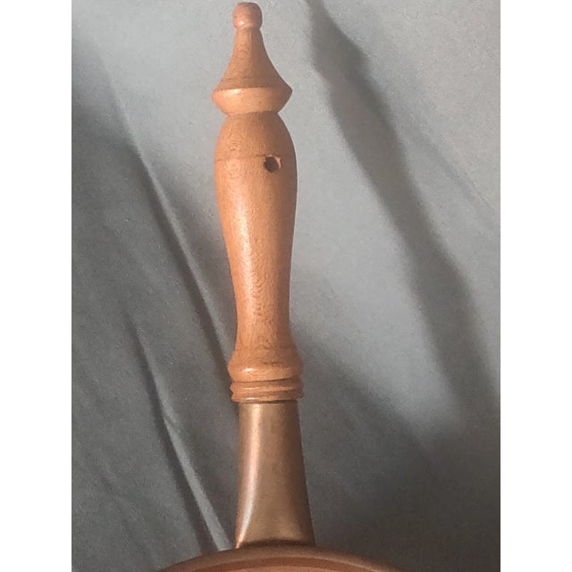 Mid 20th Century Vintage Copper Frying Pan Wood Handle For Sale In Washington DC - Image 6 of 7