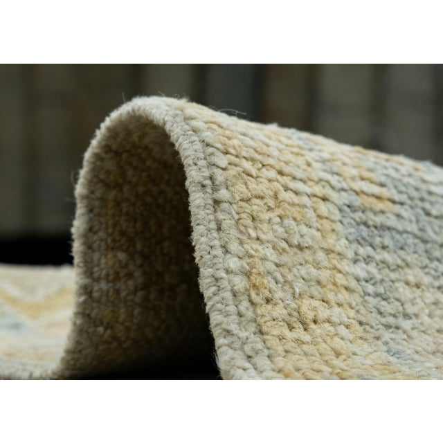 Gray Turkish Oushak Runner Rug 2'11" x 6'7" #17541 For Sale - Image 8 of 8