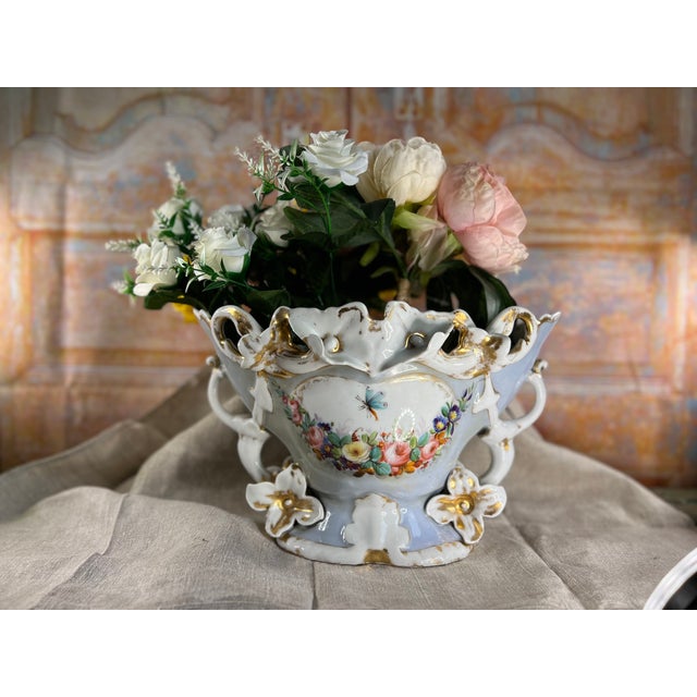 Large Antique Slip Groom Vase For Sale - Image 4 of 12