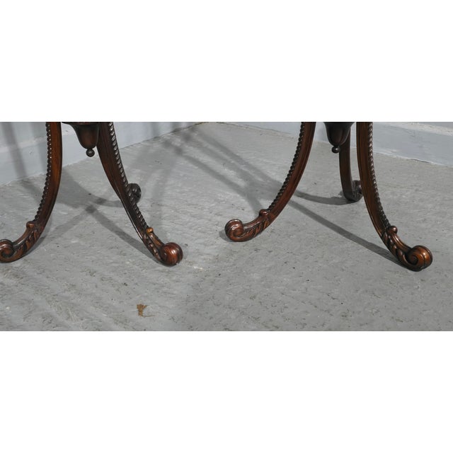 Mahogany Torchere Pedestal Stands, 1910s, Set of 2 For Sale - Image 6 of 16