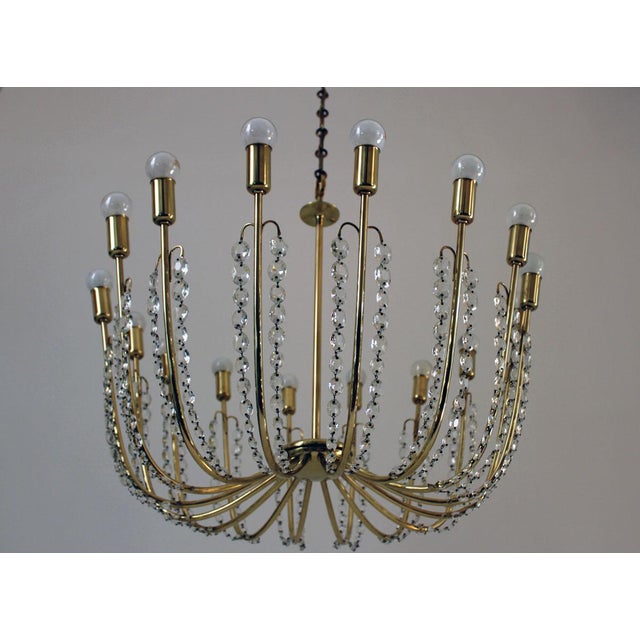 Large Alpha Salon Chandelier by J.T. Kalmar for Kalmar, 1955 For Sale - Image 10 of 12