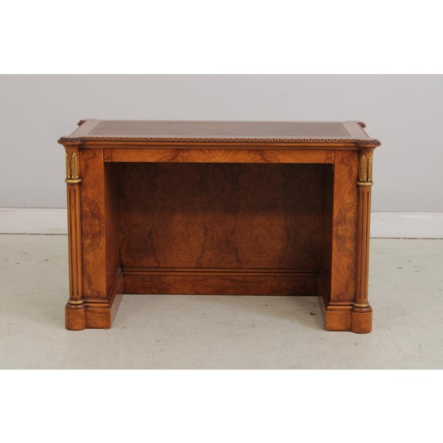 Age: Approx. 20 Years Old Details: Empire Style Mahogany Frame Nicely Finished on All Sides Pull Out Writing Surface Fine...