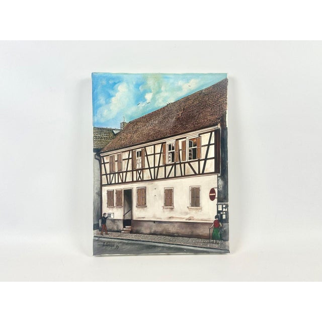 A. Hohage, Houses, 1997, Oil on Canvas For Sale - Image 10 of 10