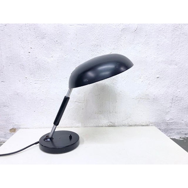 Black Adjustable Table Lamp by Kart Trabert for Bünte & Remmler, 1930s For Sale - Image 8 of 14