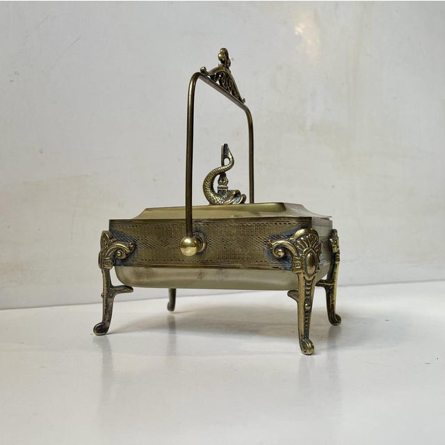 Victorian Sardine Box in Brass and Glass, 19th Century For Sale - Image 9 of 9