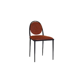 Terracotta Mohair Balzaretti Chair by Daniel Nikolovski & Danu Chirinciuc for KABINET For Sale