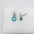Estate Bulgari Round Blue Topaz Serpenti Dangle Earrings in 18k White Gold, A Pair For Sale In Los Angeles - Image 6 of 9