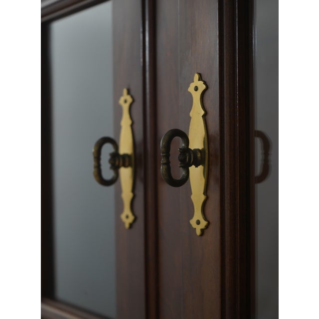 Stickley Cherry Chippendale Style Secretary Desk For Sale - Image 11 of 18