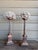 Pair of Vintage Neoclassical Carved Water Giltwood Columns With Natural Specimen For Sale - Image 4 of 10
