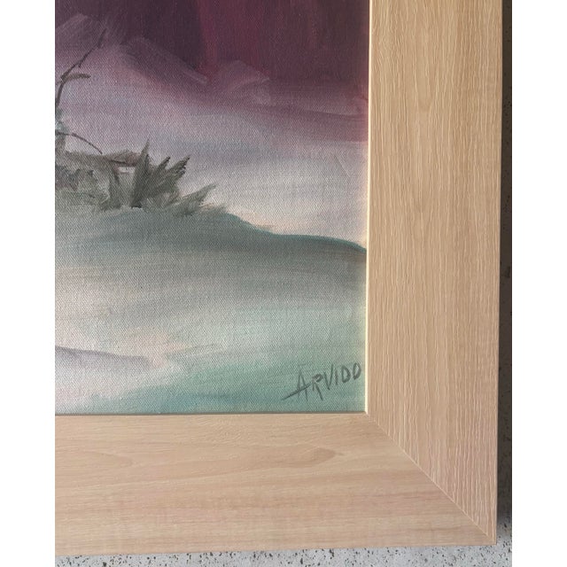Late 20th Century Large American Southwestern Landscape Painting, Signed, Framed For Sale - Image 4 of 7