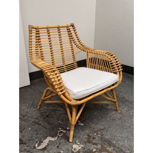 Coastal Serena & Lily Venice Rattan Armchair For Sale - Image 3 of 12