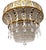 Chandelier by Josef Hoffmann for the Art Exhibition in Cologne / Lobmeyr, 1914 / 1970s For Sale